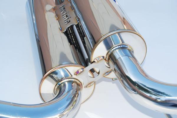 Invidia 02-08 Nissan 350z Gemini Single Layer Titanium Tip Cat-back Exhaust - Image 3