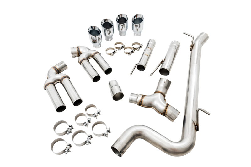 AWE Tuning Audi 8V S3 Track Edition Exhaust w/Chrome Silver Tips 102mm - Image 3