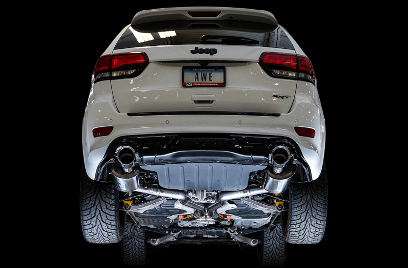 AWE Tuning 2020 Jeep Grand Cherokee SRT Track Edition Exhaust - Chrome Silver Tips - Image 10