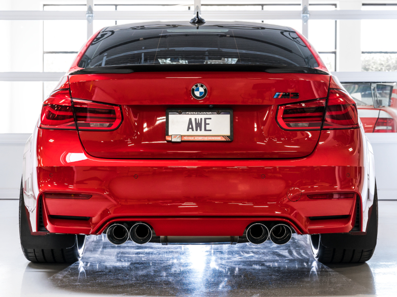 AWE Tuning BMW F8X M3/M4 SwitchPath Catback Exhaust - Diamond Black Tips - Image 3