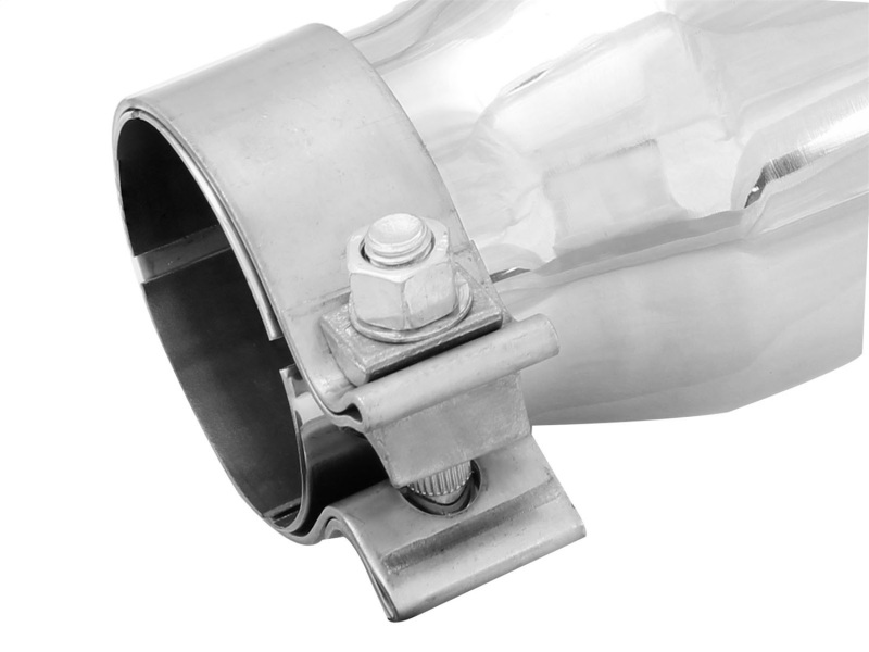 aFe MACH Force-Xp 2.5in Inlet x 3-1/2in Outlet x 6in Length 2.5in 304 Stainless Steel Exhaust Tip - Image 3