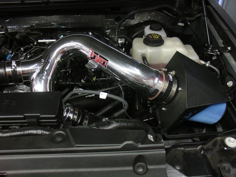 Injen 12-13 Ford F-150 V6 3.5L Eco Boost Engine Short Ram Intake Kit w/ MR Tech - Wrinkle Black - Image 4