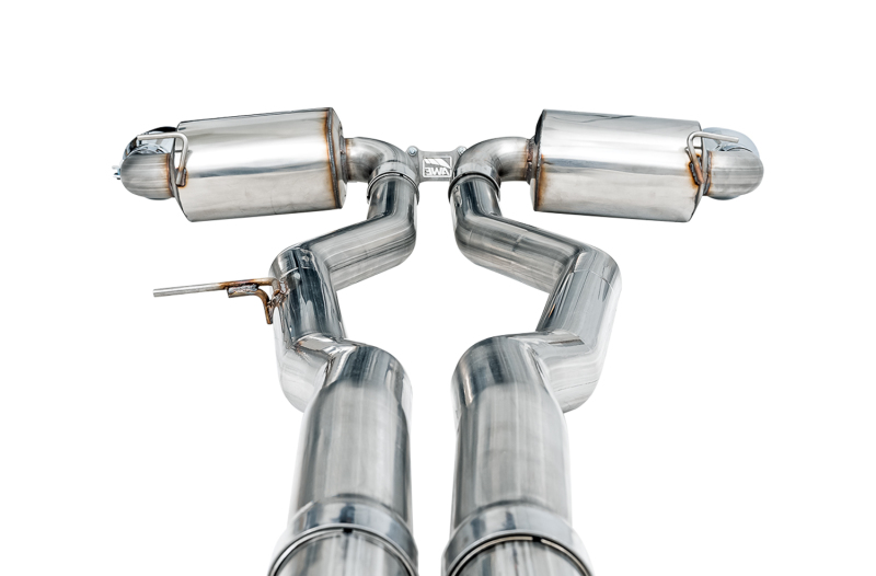 AWE 2020 Toyota Supra A90 Non-Resonated Touring Edition Exhaust - 5in Chrome Silver Tips - Image 3