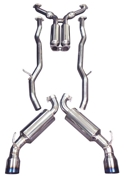Injen 09-20 Nissan 370Z Dual 60mm SS Cat-Back Exhaust w/ Built In Resonated X-Pipe - Image 10